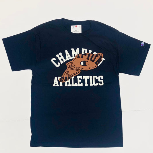 Champion Classic Winged Foot Logo Graphic T-Shirt - Navy