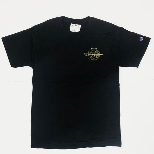 Champion Classic Crest Script Logo Graphic T-Shirt - Black