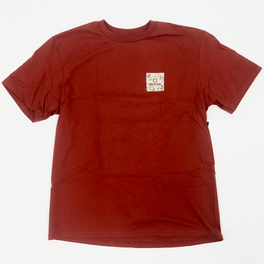 BRIXTON Alpha Square S/S Standard T-Shirt - Red