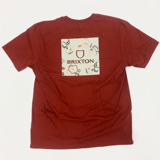 BRIXTON Alpha Square S/S Standard T-Shirt - Red