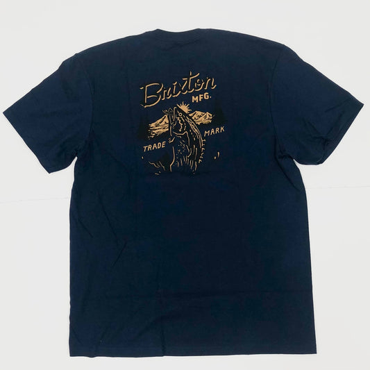 BRIXTON Welton S/S Standard T-Shirt - Navy