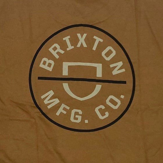 BRIXTON Crest II S/S Standard T-Shirt - Brown