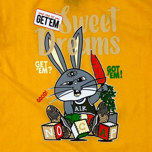 3FORTY Get Em Sweet Dreams Kid Graphic T-Shirt - Gold
