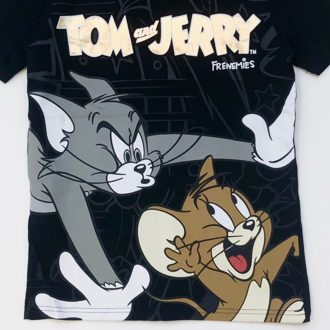 SOUTHPOLE Tom & Jerry Kid's Graphic T-Shirt - Black