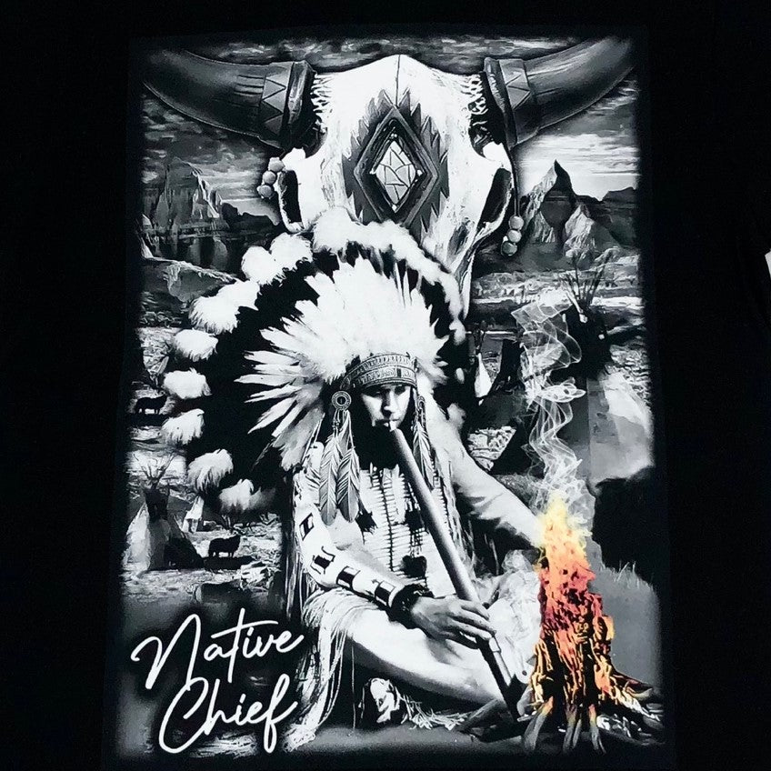 BILLIONAIRE Native Chief Graphic T-Shirt