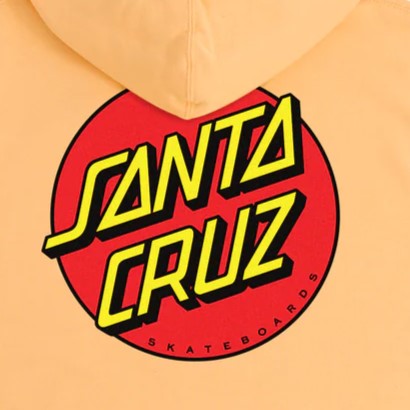 Santa Cruz Classic Dot Pullover Hoodie Sweatshirt - Peach