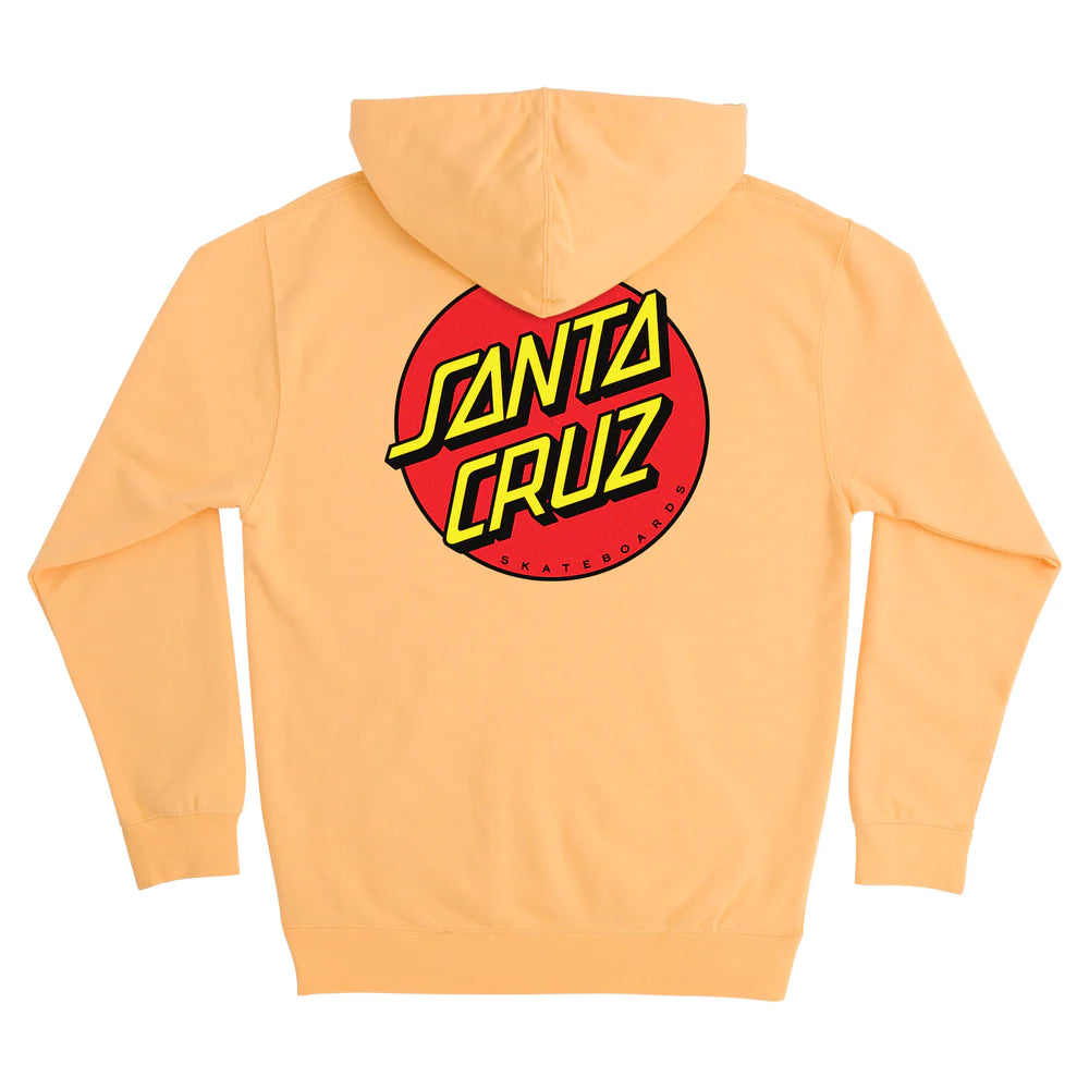 Santa Cruz Classic Dot Pullover Hoodie Sweatshirt - Peach