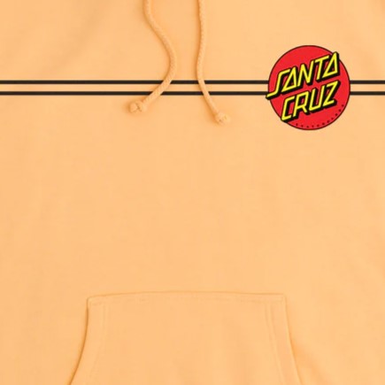 Santa Cruz Classic Dot Pullover Hoodie Sweatshirt - Peach