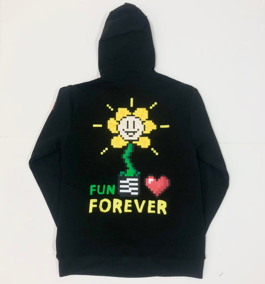 REBEL MINDS Fun Forever Graphic Pullover Hoodie