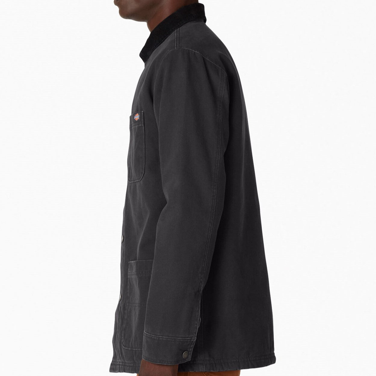 DICKIES Stonewashed Duck Lined Chore Coat - Black