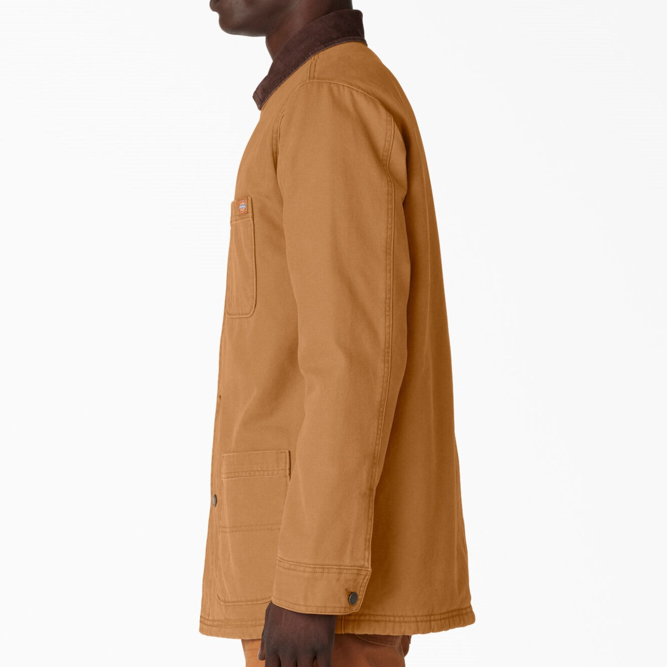 DICKIES Stonewashed Duck Lined Chore Coat - Duck Brown