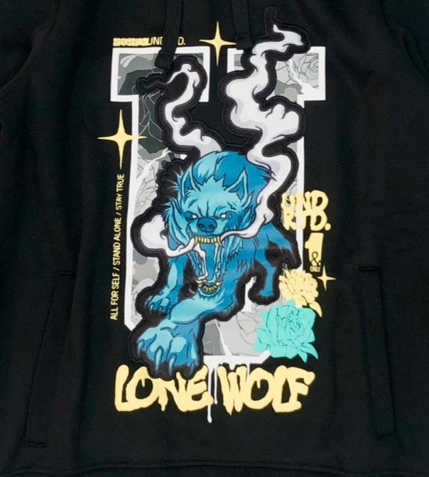 HIGHLY UNDRTD Lone Wolf Graphic Pullover Hoodie