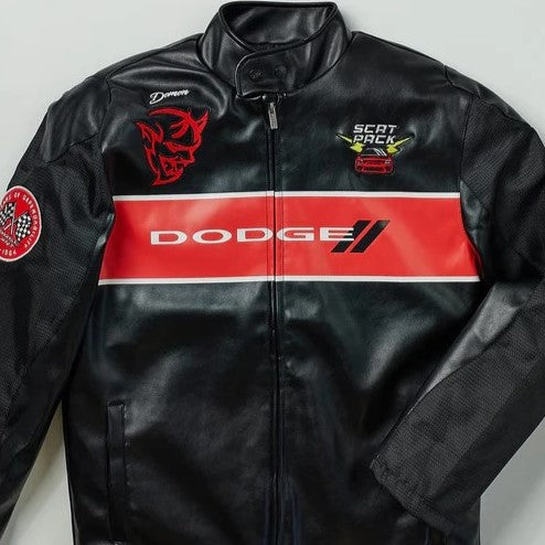 REASON X DODGE Men's Scat Pack Moto Jacket