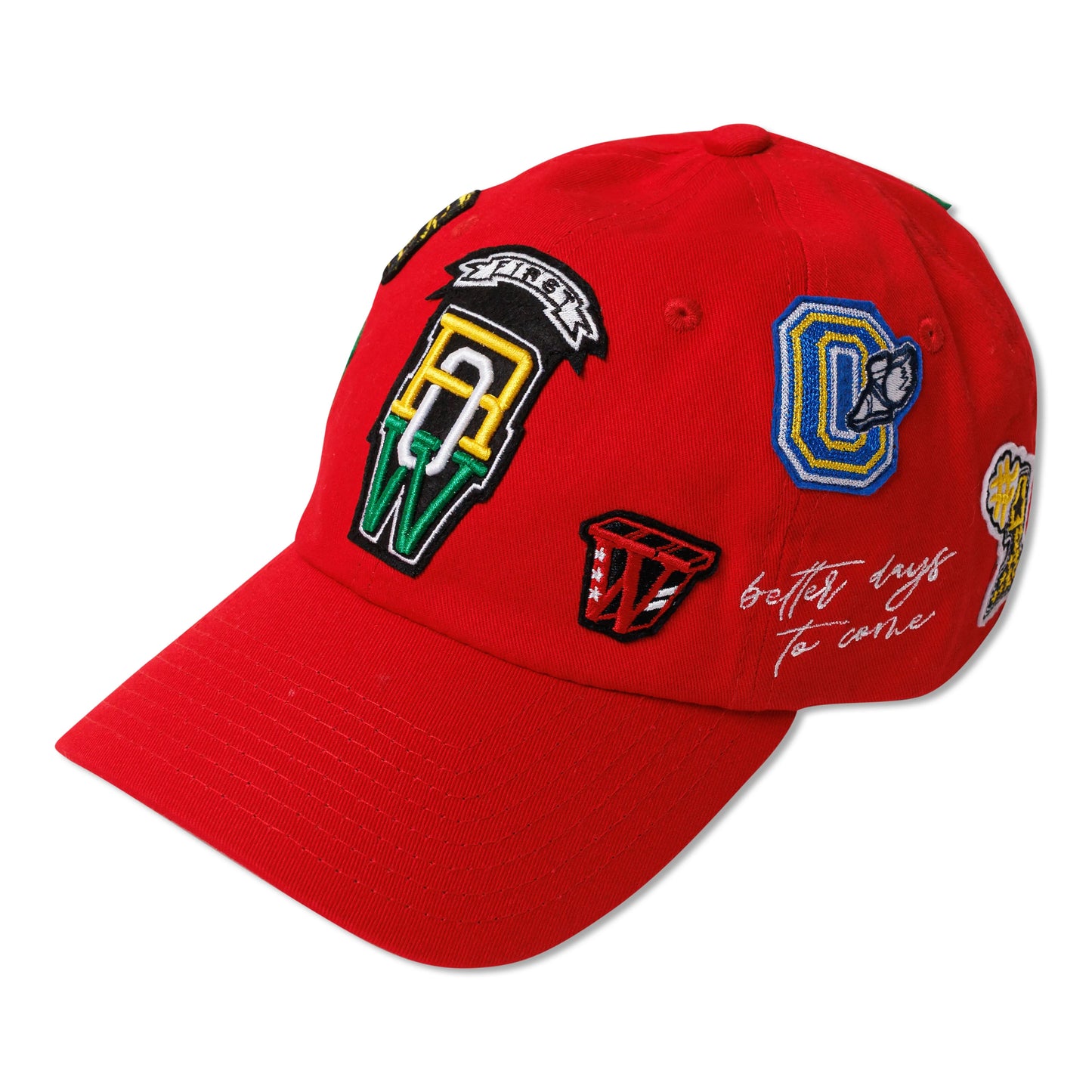 FIRST ROW Multi Patch Cap - Red