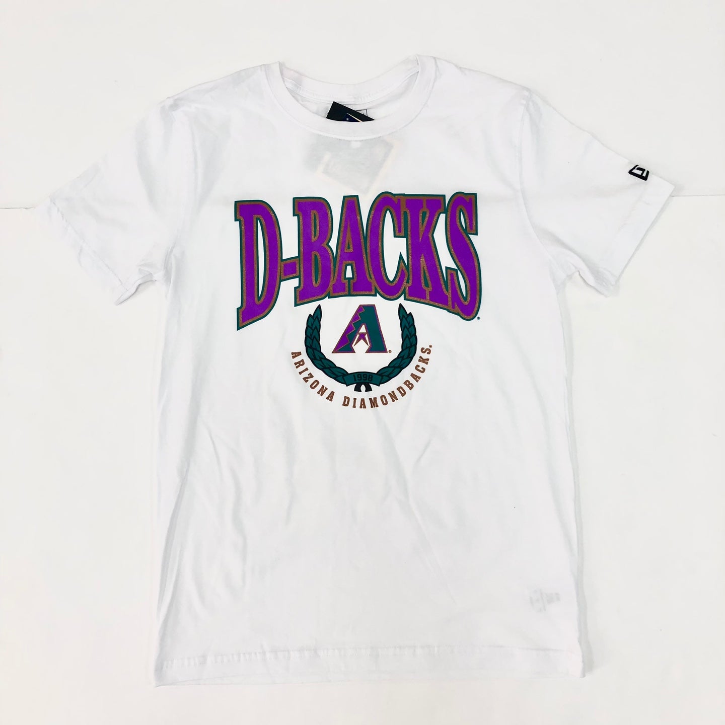 NEW ERA MLB Diamondbacks Majestic Purple Letter Logo T-Shirt