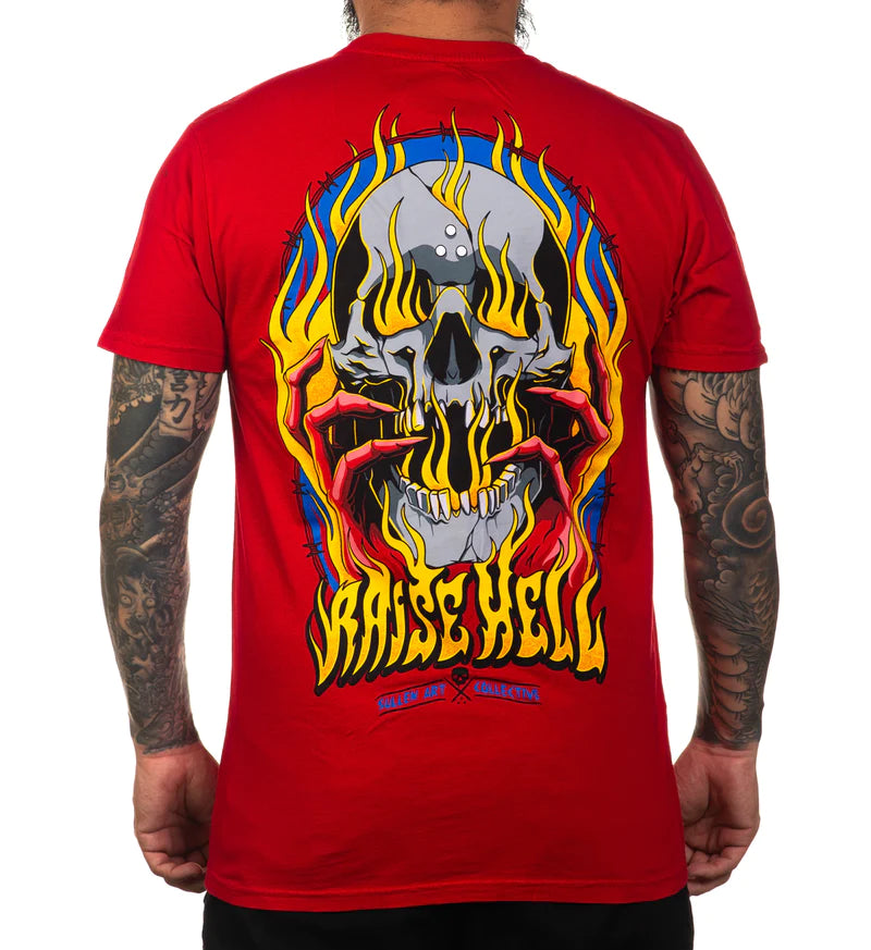 SULLEN Men's Raise Hell Premium Short Sleeve T Shirt