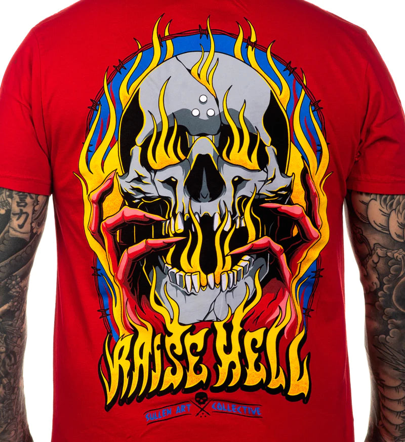 SULLEN Men's Raise Hell Premium Short Sleeve T Shirt