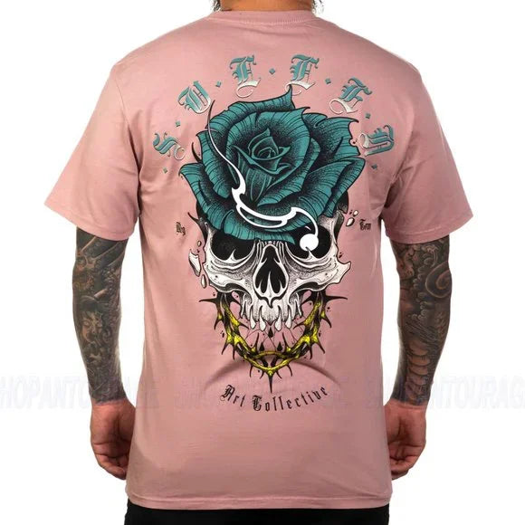 SULLEN Men's Remo Tattoo Premium Short Sleeve T Shirt - Dark Pink