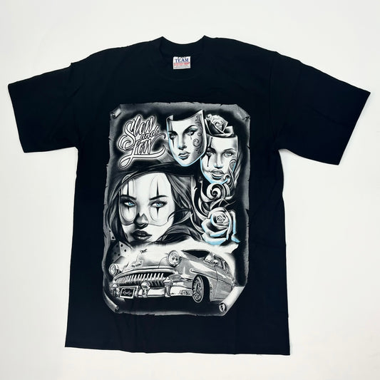 REAL STREET Slow and Low Heavyweight Graphic T-shirt