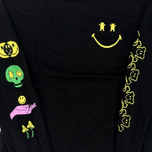 Grizzly x Smiley World Big Smile Graphic Long Sleeve T-shirt