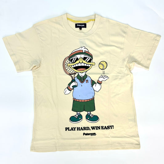 PATERSON Play Hard Win Easy Graphic T-shirt - Cream