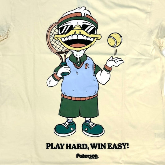 PATERSON Play Hard Win Easy Graphic T-shirt - Cream