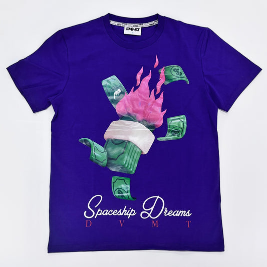 DVMT Spaceship Dreams Graphic T-shirt - Purple