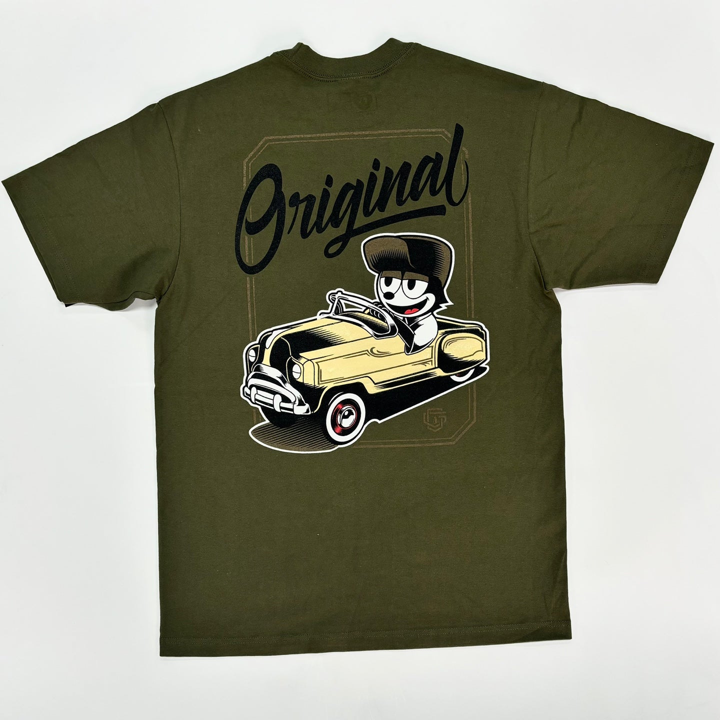 OG FAMILY Pedal Cat Graphic T-shirt Black / XL