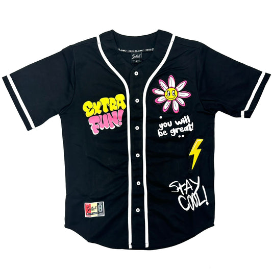 SWITCH Extra Fun Graphic Baseball Jersey Shirt