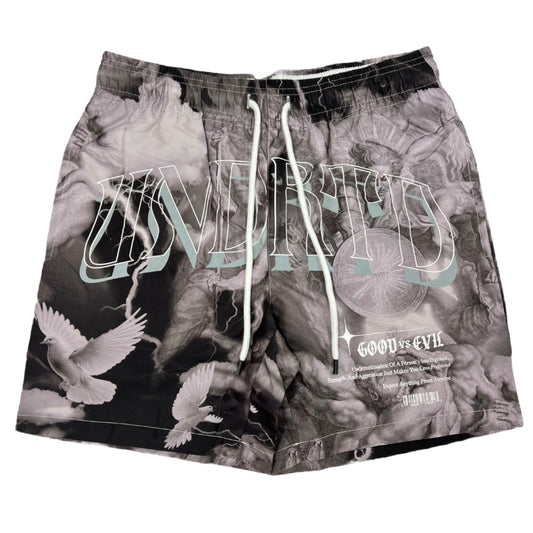 HIGHLY UNDRTD Good Vs Evil Graphic Short - Black