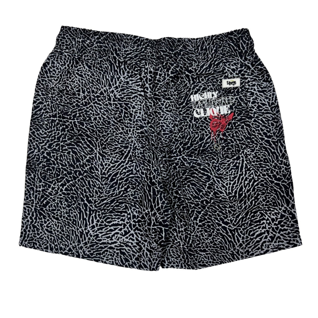 HIGHLY UNDRTD CLIQUE Graphic Short