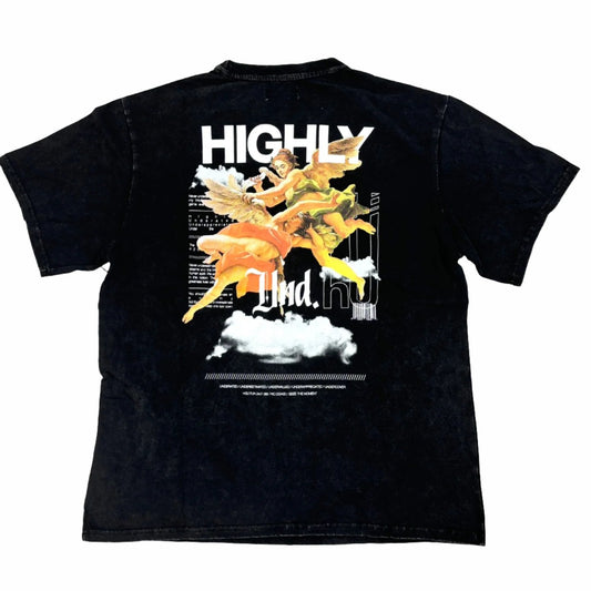 HIGHLY UNDRTD Beyond Heaven Washed Graphic T-Shirt