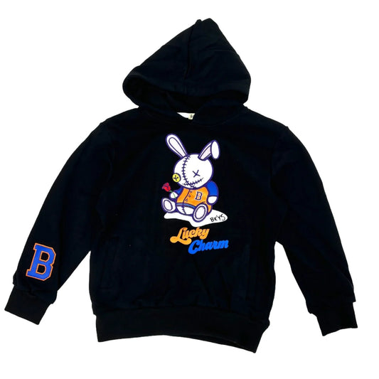 BKYS Lucky Charm Kid Puffed Printed Pullover Hoodie