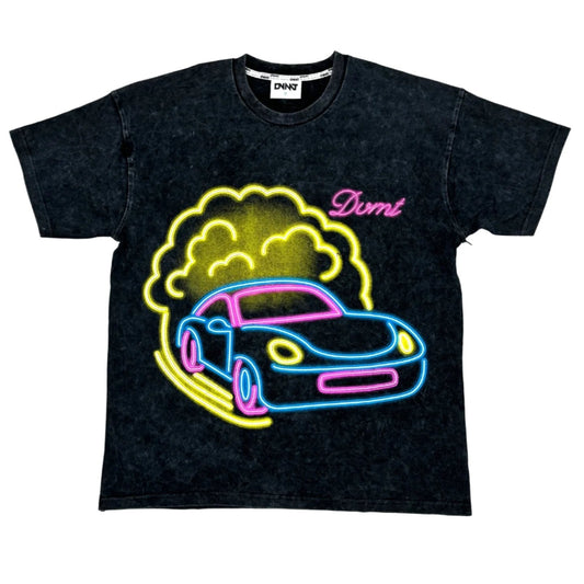 DVMT Showtime Mineral Wash Oversized Box Graphic T-Shirt