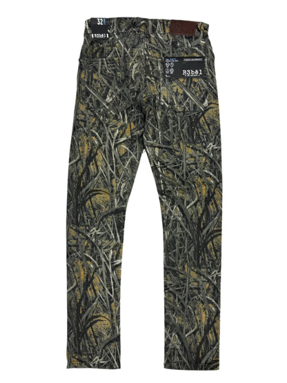 R3BEL Straight Camo Pattern Pants