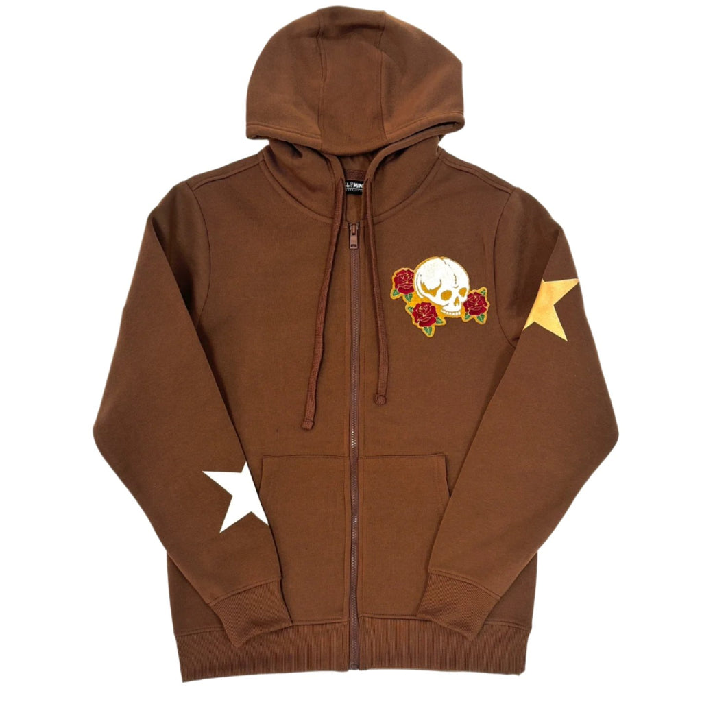 REBEL MINDS Peace of Mind Graphic Zip-up Hoodie