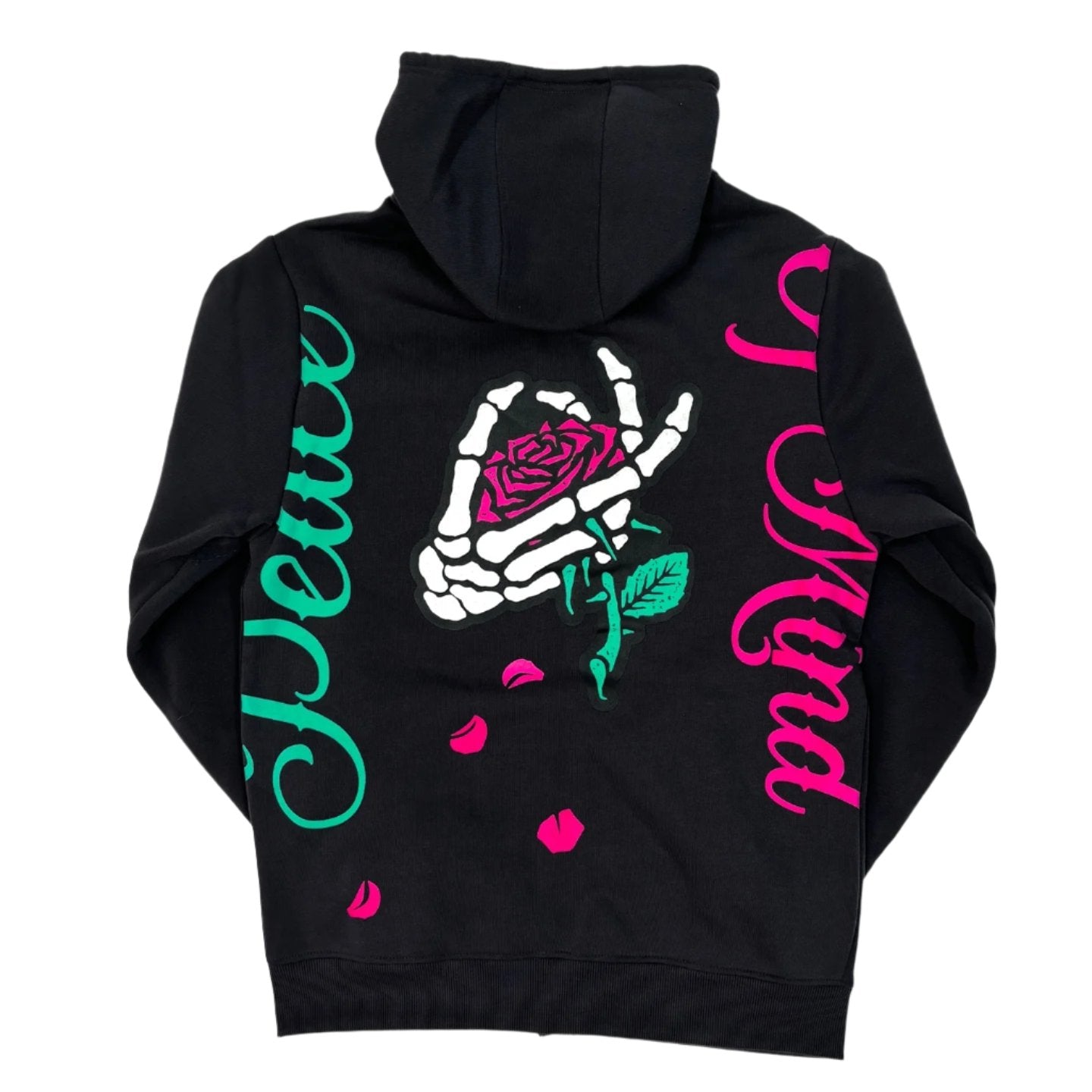 REBEL MINDS Peace of Mind Graphic Zip-up Hoodie