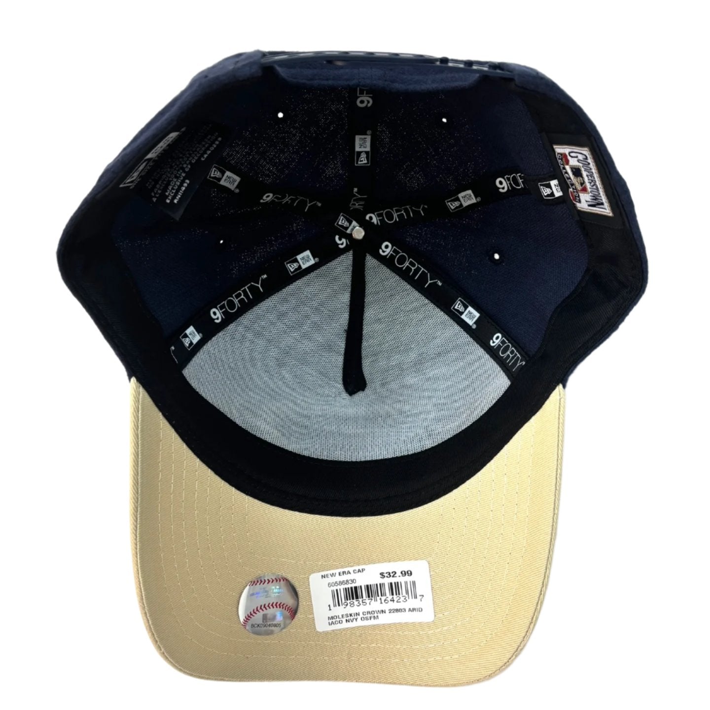 NEW ERA Arizona Diamondbacks Moleskin Crown 9FORTY Adjustable Cap - Navy