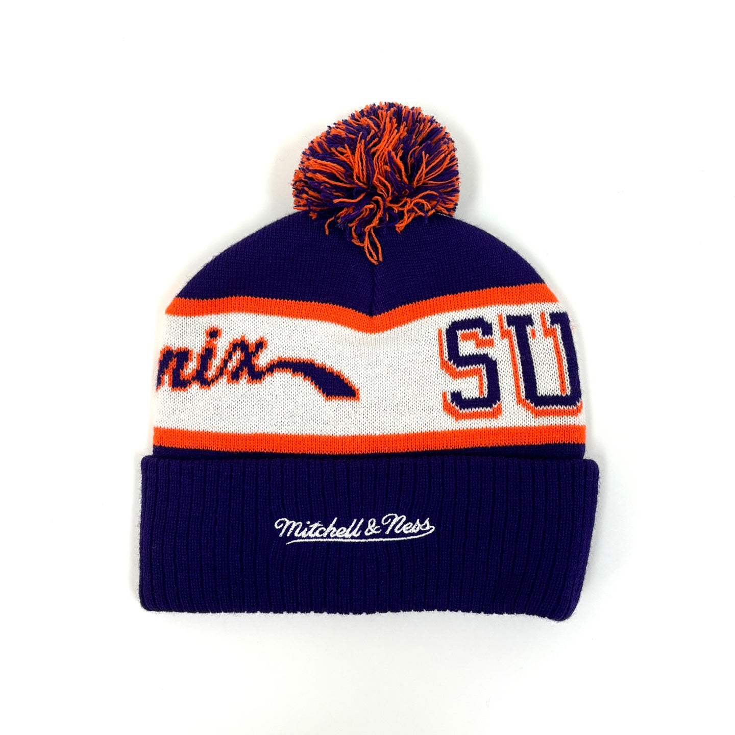 MITCHELL & NESS Phoenix Suns Block Sweep Pom Knit Beanie