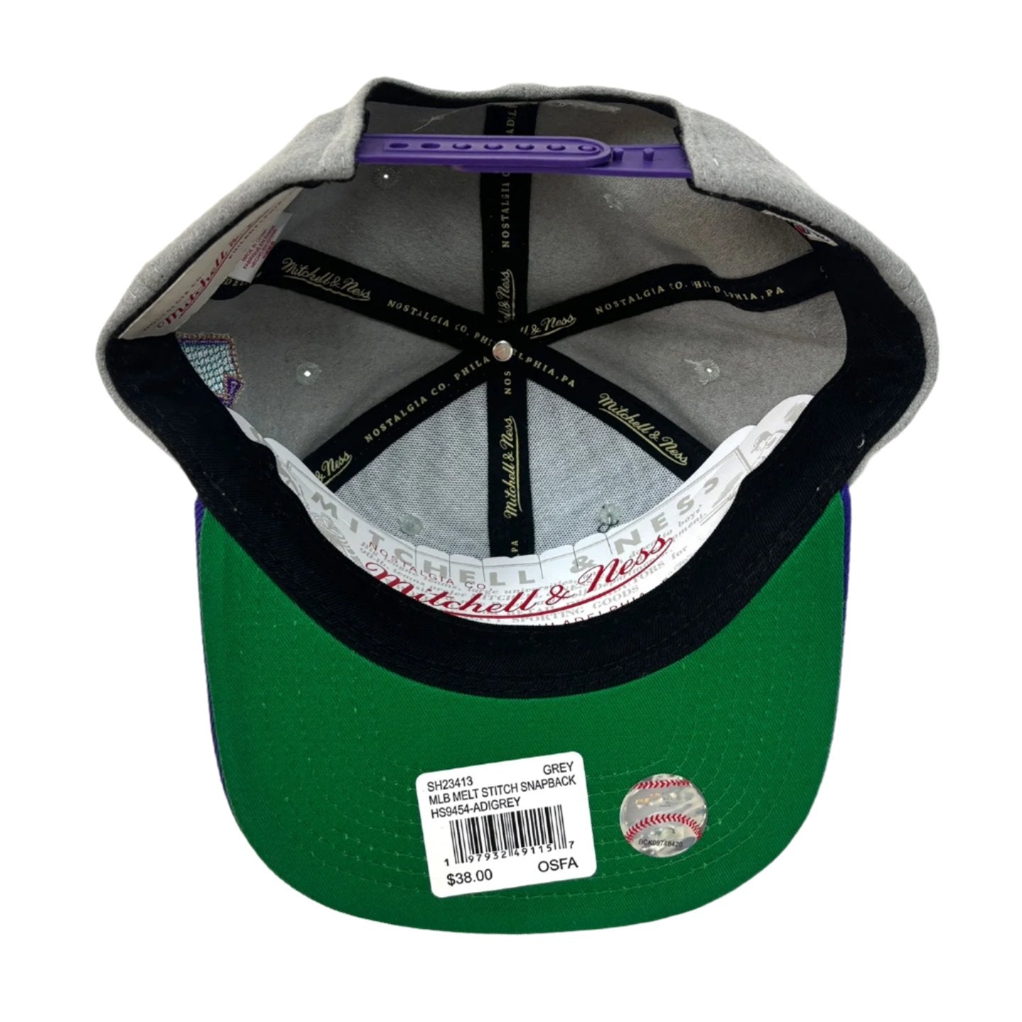 MITCHELL & NESS Arizona Diamondbacks Melt Stitch Snapback Hats