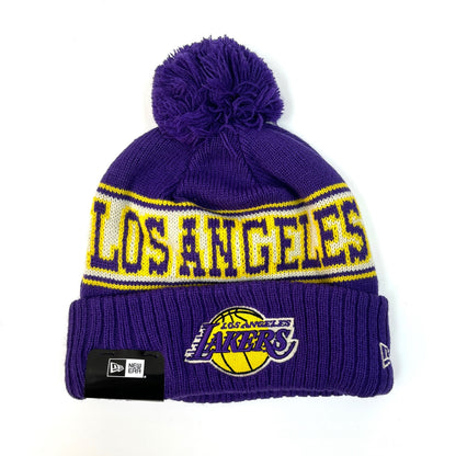 NEW ERA Los Angeles Lakers Retro Pom Knit Beanie