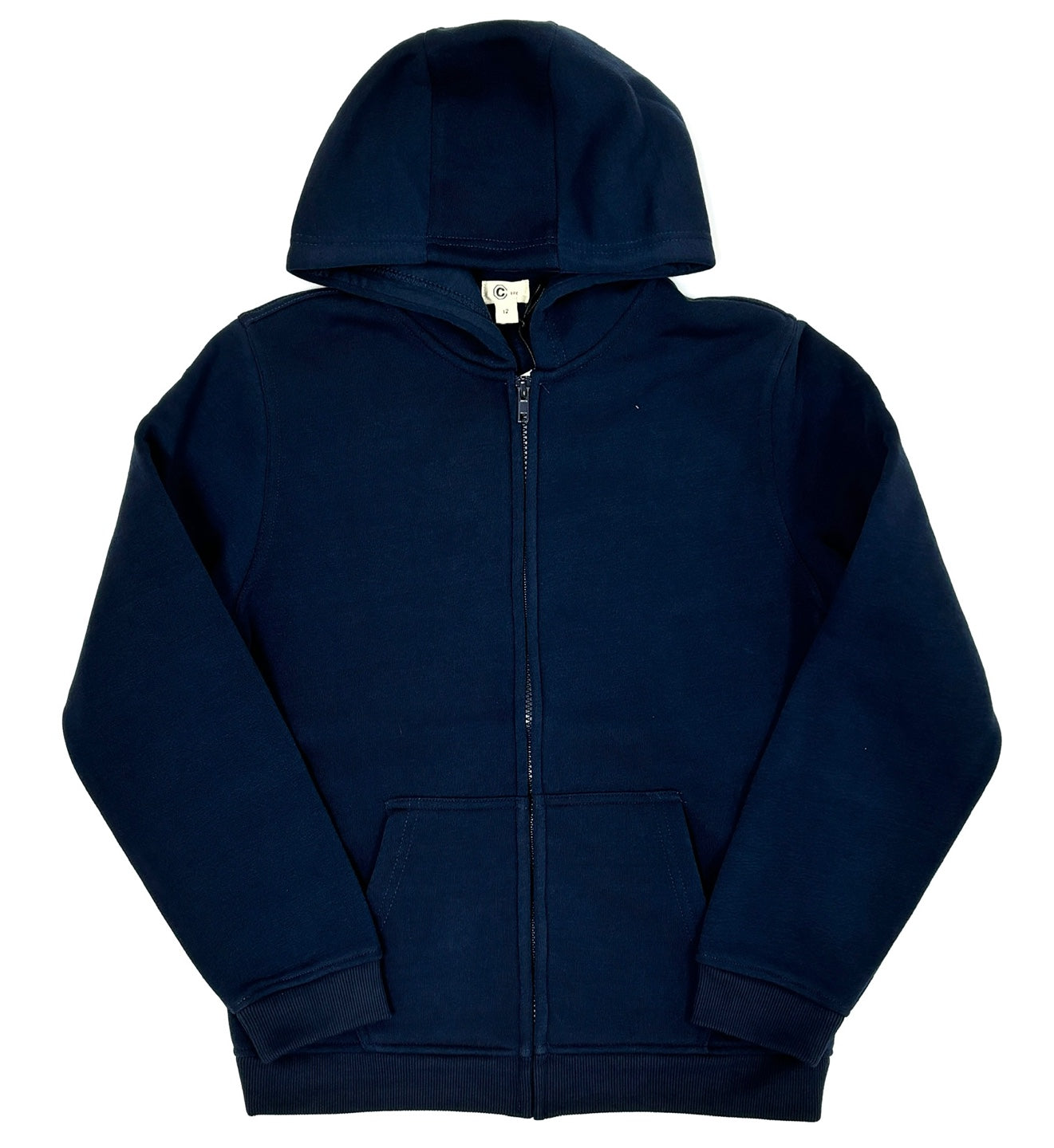 Basic Boy's Zip-up Fleece Hoodie Sweatshirt