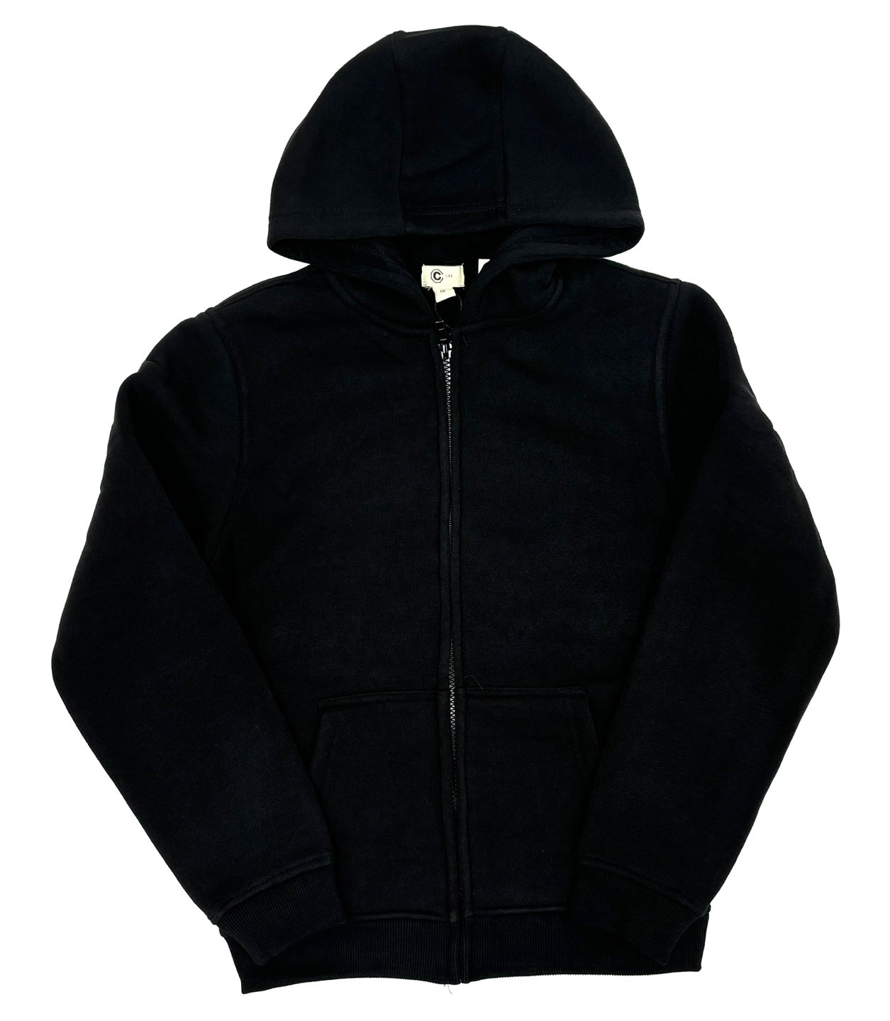 Basic Boy's Zip-up Fleece Hoodie Sweatshirt