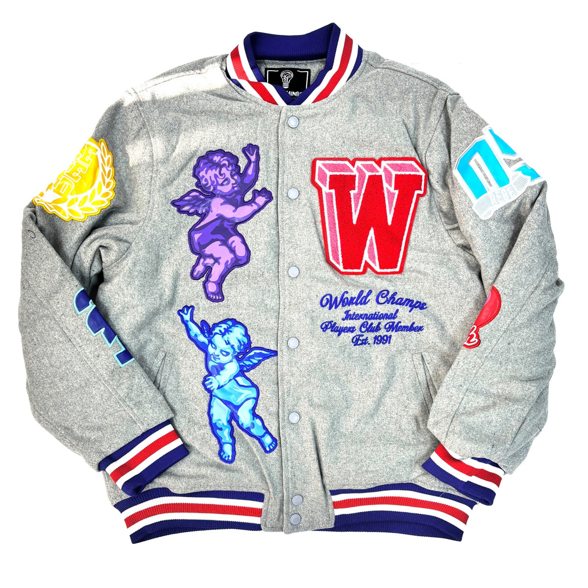 REBEL MINDS World Champs Graphic Varsity Jacket – K MOMO