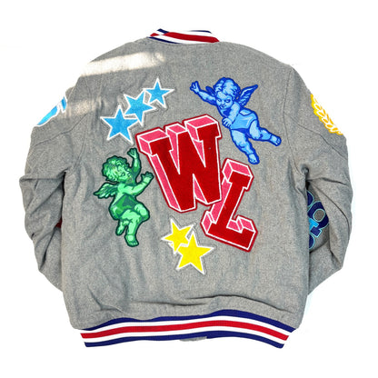 REBEL MINDS World Champs Graphic Varsity Jacket