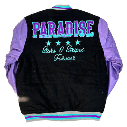 REBEL MINDS Fearless Soul Graphic Varsity Jacket