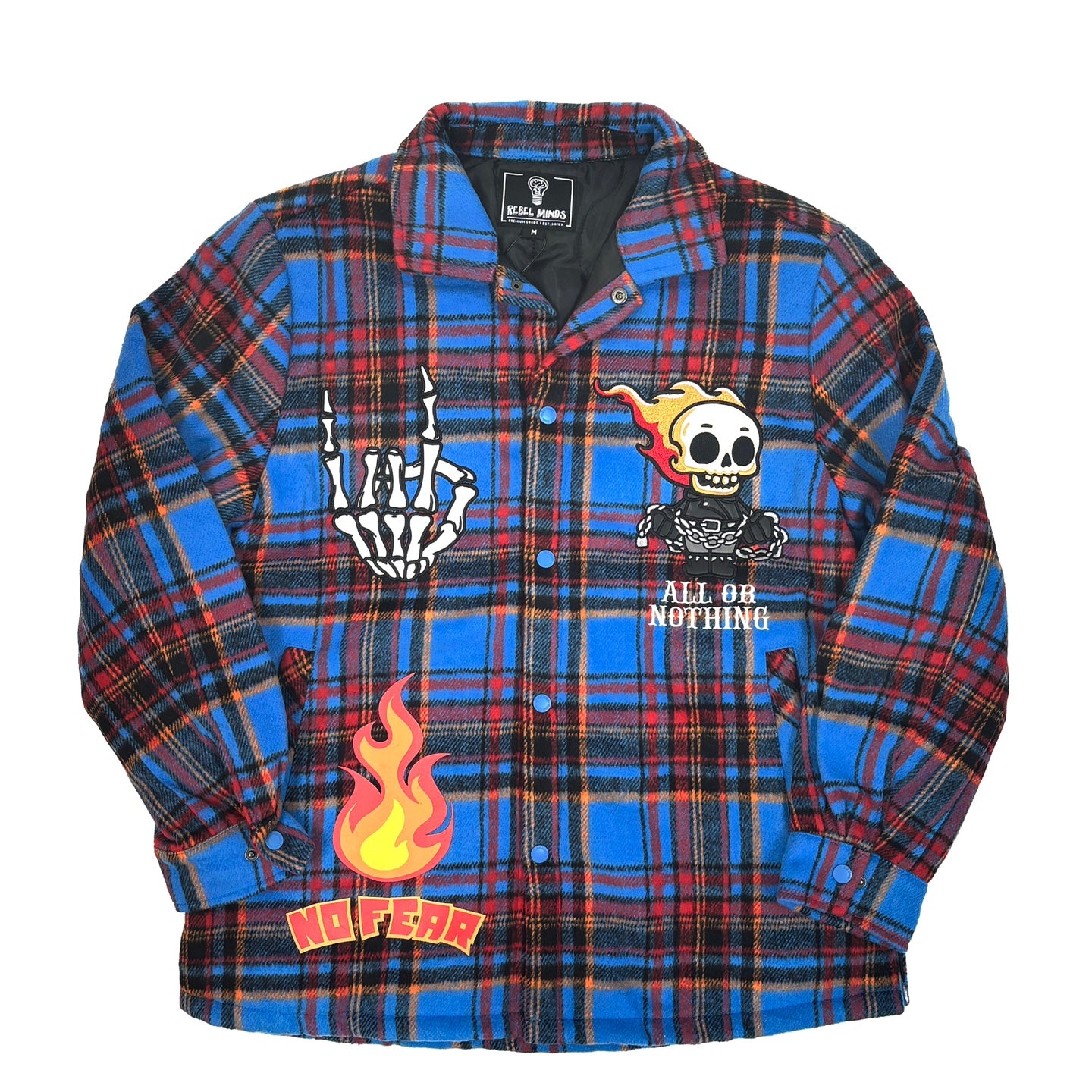 REBEL MINDS All Or Nothing Flannel Jacket