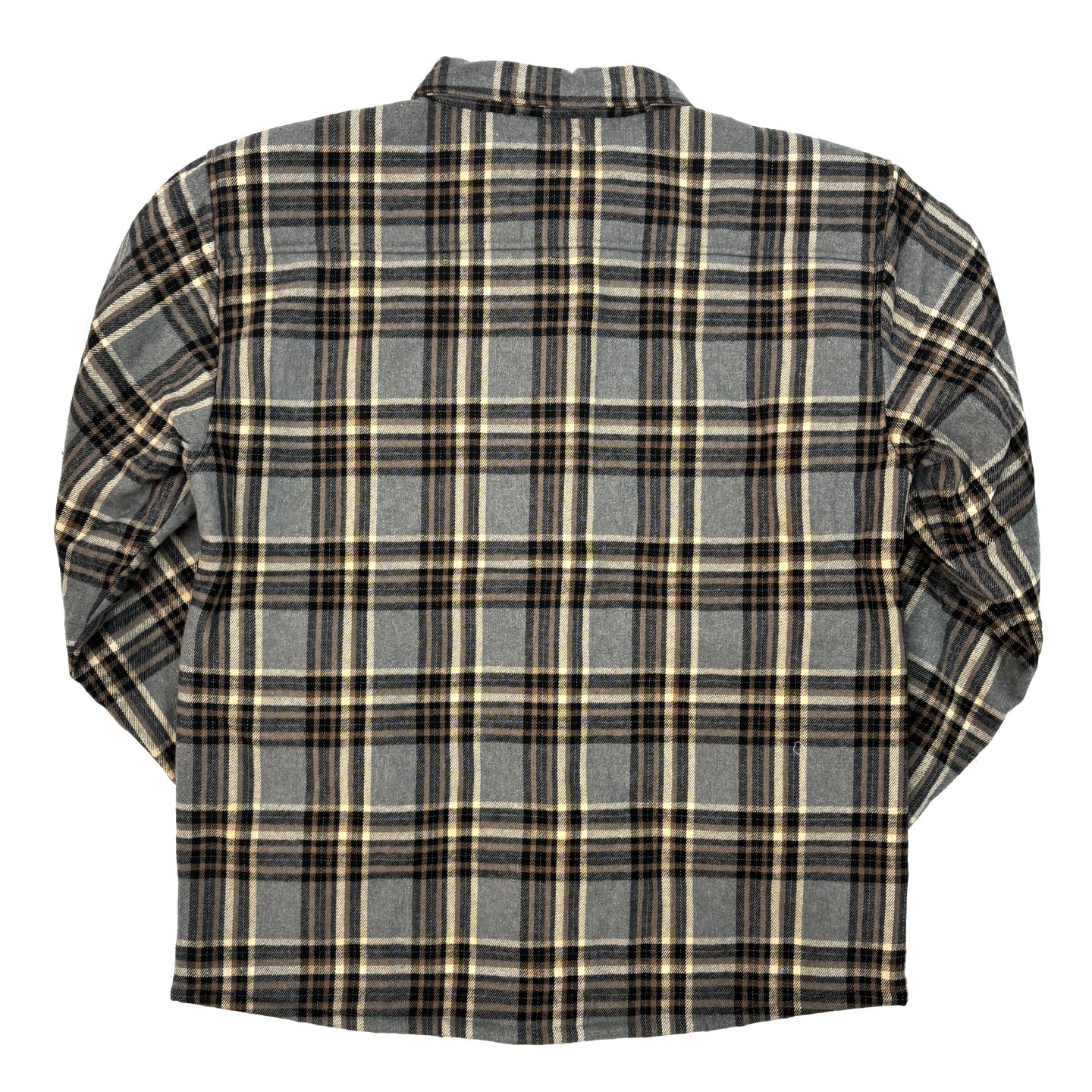 BLEECKER & MERCER Flannel Long Sleeve Jacket - Charcoal