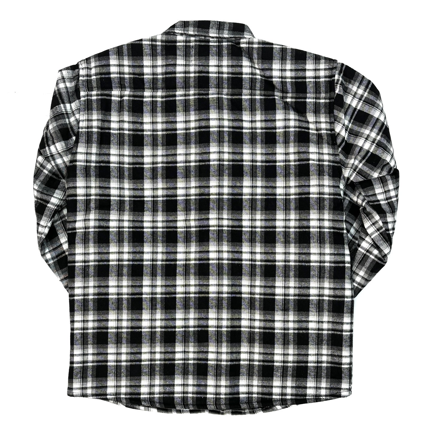 BLEECKER & MERCER Flannel Long Sleeve Jacket - Black/White