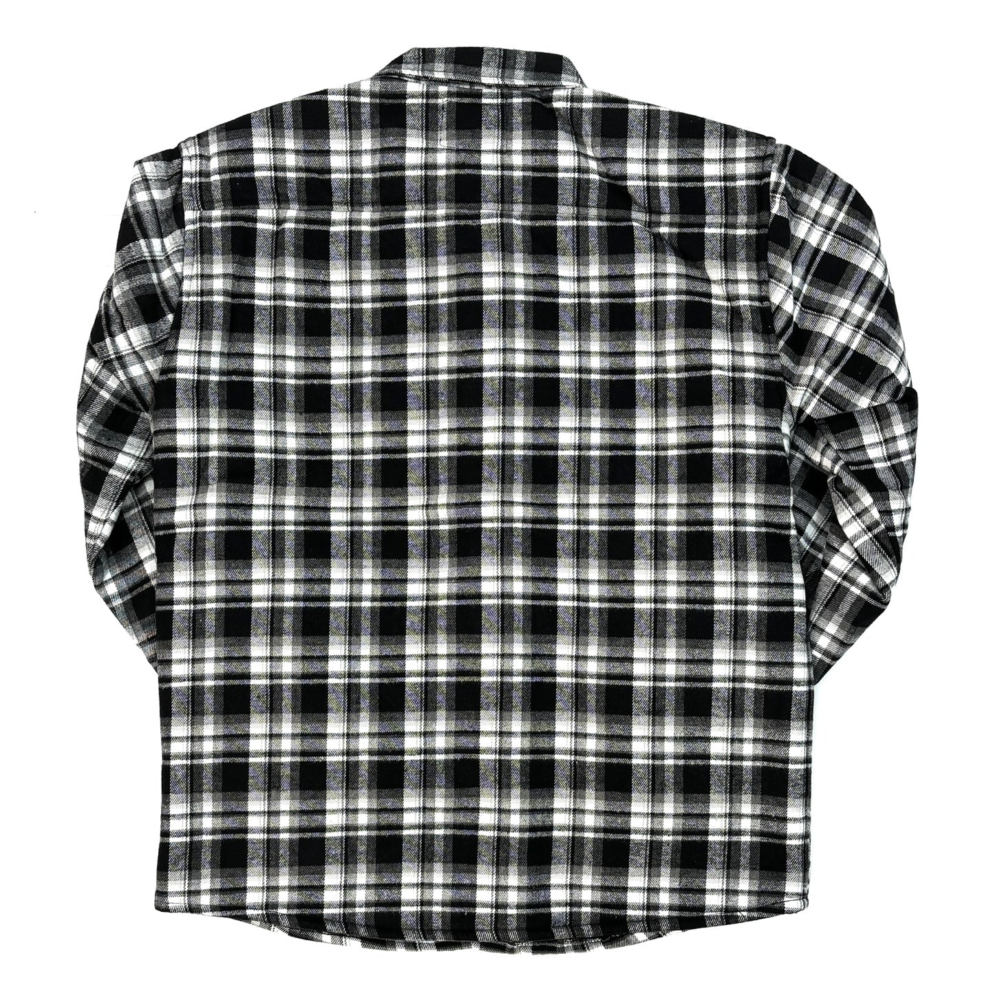 BLEECKER & MERCER Flannel Long Sleeve Jacket - Black/White